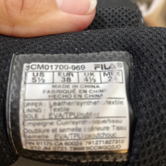 FILA Sandenal Girls Multicolor Fashion Sneakers Sportswear Shoes Sz 5.5 - Picture 12 of 16